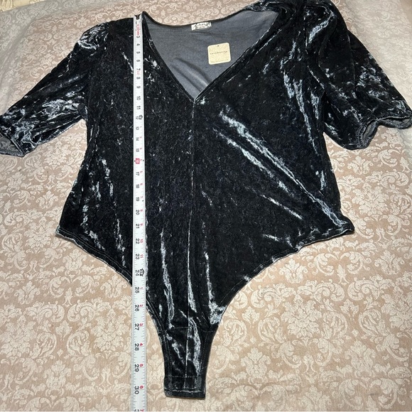 Intimately Free FP~ new ~ Don’t You Wish Velvet Bodysuit in Sunflower Seed ~XL - Picture 11 of 15